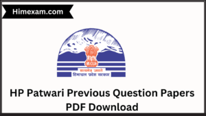 HP Patwari Previous Question Papers PDF Download