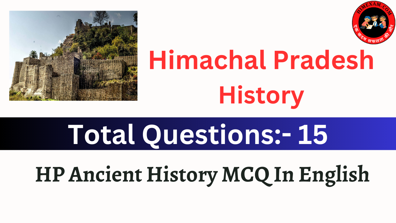 HP Ancient History MCQ In English