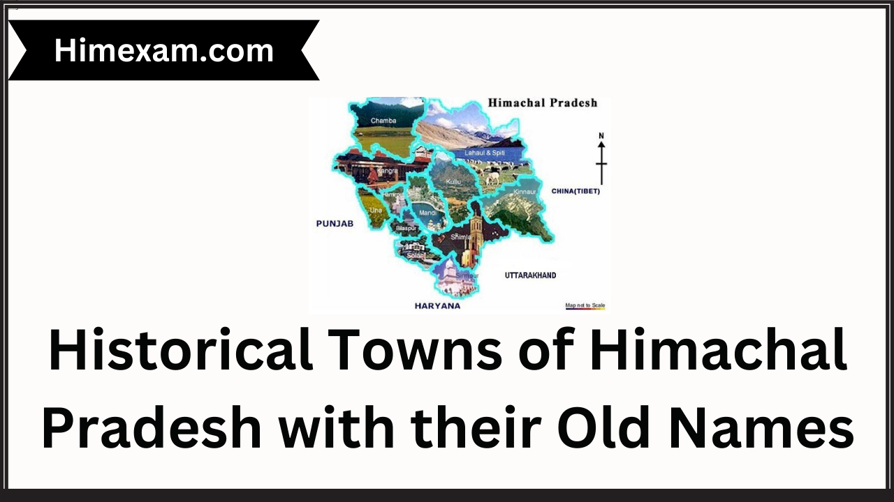 Historical Towns of Himachal Pradesh with their Old Names