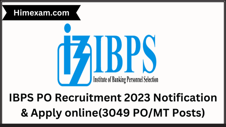 IBPS PO Recruitment 2023