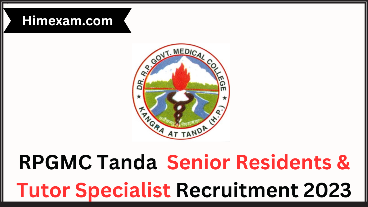 RPGMC Tanda Senior Residents & Tutor Specialist Recruitment 2023