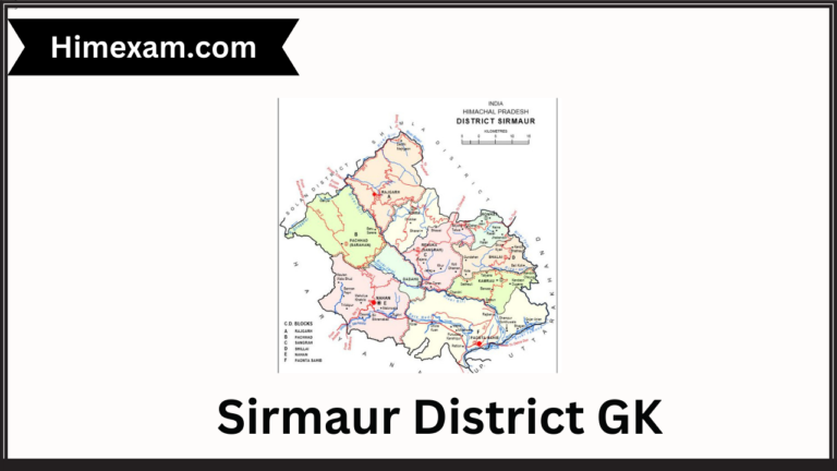 Sirmaur District GK