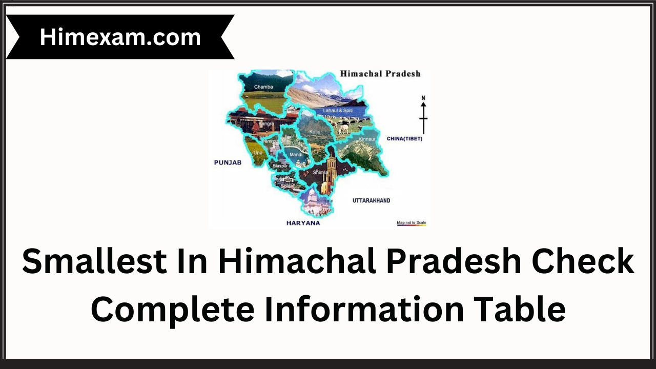 Smallest In Himachal Pradesh Check Complete Information Table