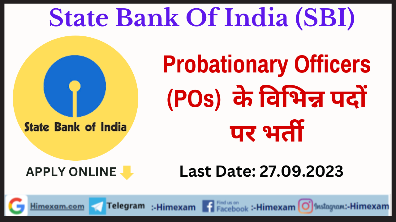 SBI PO Recruitment 2023