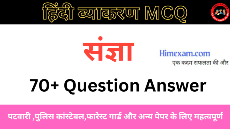संज्ञा से संबंधित बहुविकल्पीय प्रश्न || Hindi Grammar MCQ