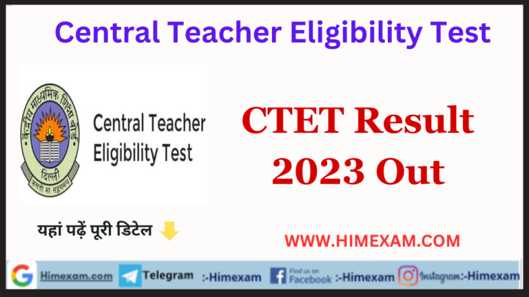 CTET Result 2023