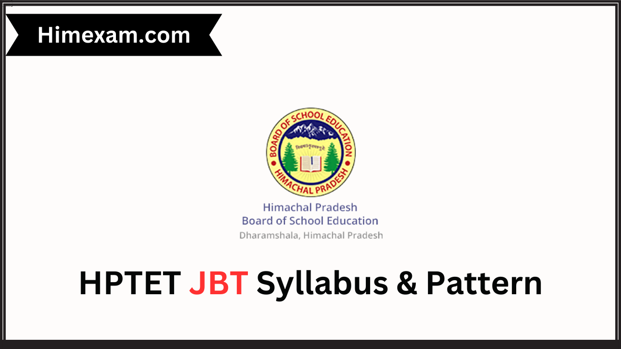 HPTET JBT Syllabus