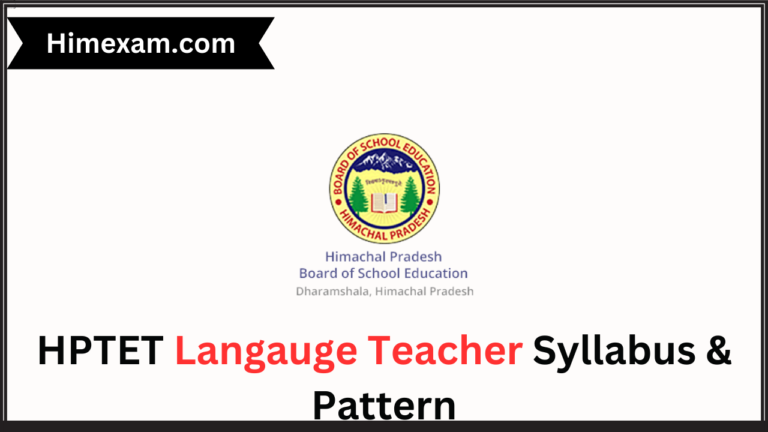 HPTET LT Syllabus