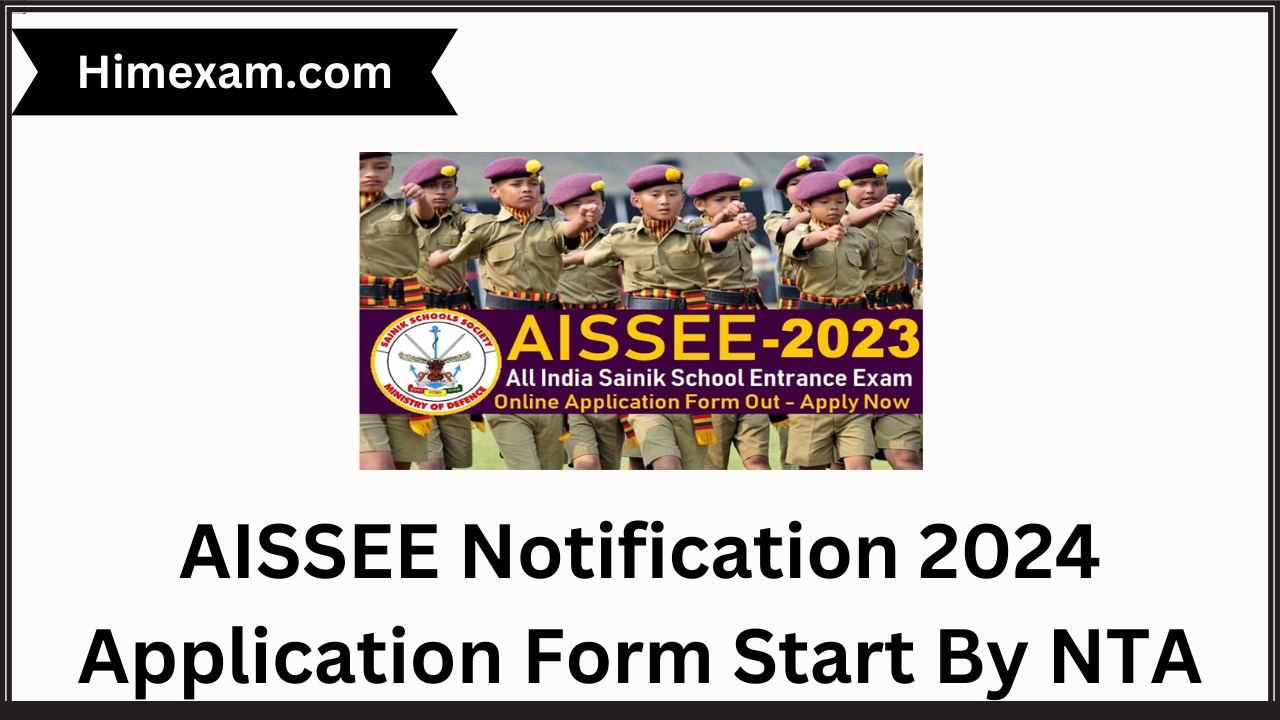 AISSEE Notification 2024 Application Form Start By NTA