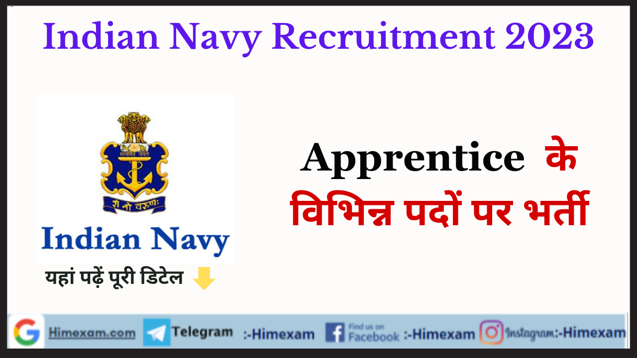 Indian Navy Apprentice Recruitment 2023