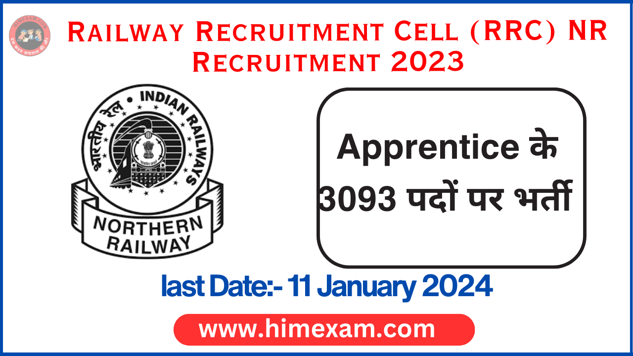 RRC NR Apprentice Recruitment 2023