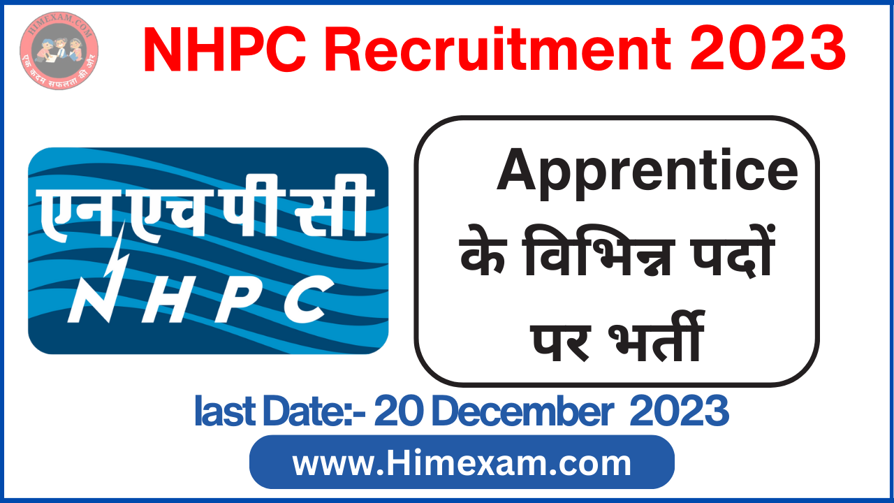 NHPC Apprentice Recruitment 2023