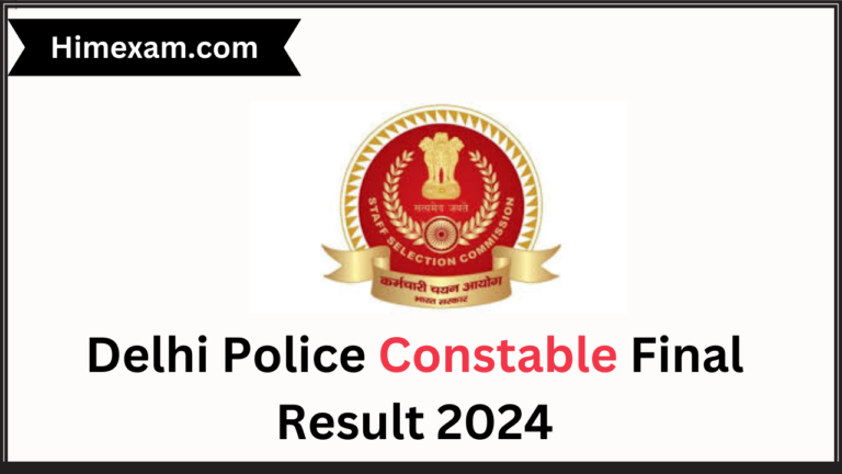 Delhi Police Constable Final Result 2024