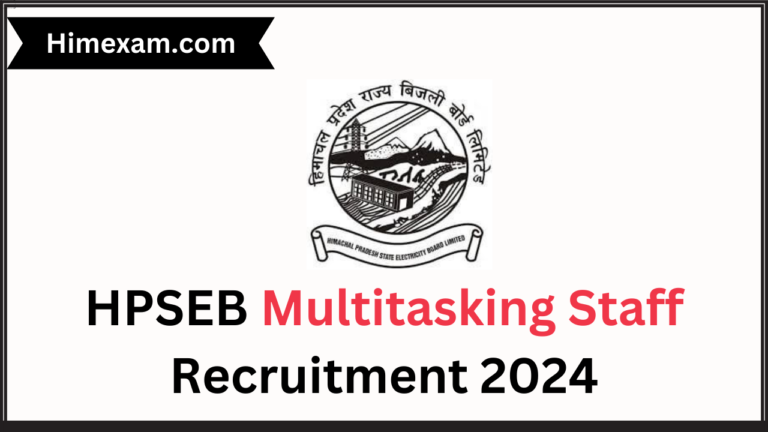 HPSEB Multitasking Staff Recruitment 2024