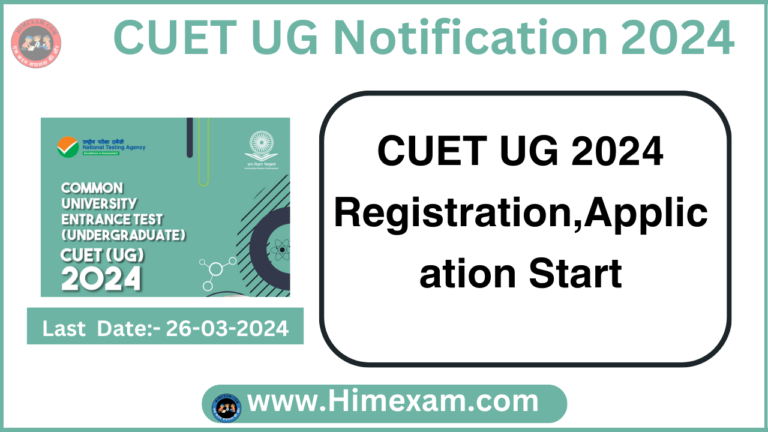 CUET UG 2024 Registration,Application Start