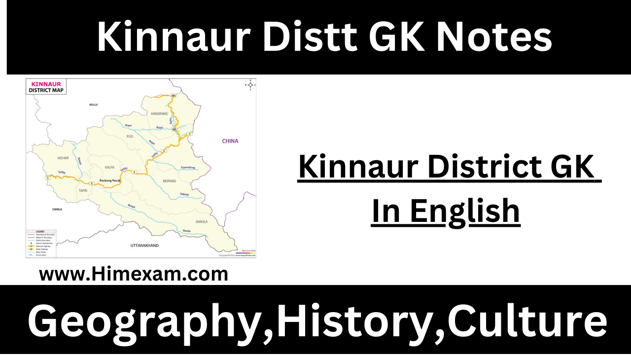 Kinnaur District GK In English