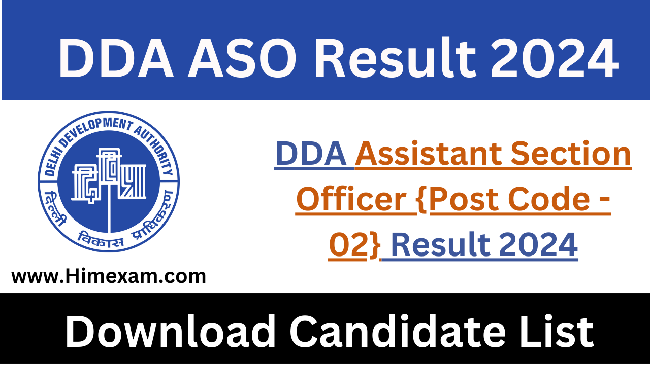DDA ASO Result 2024