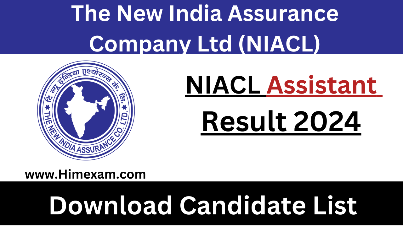 NIACL Assistant Result 2024