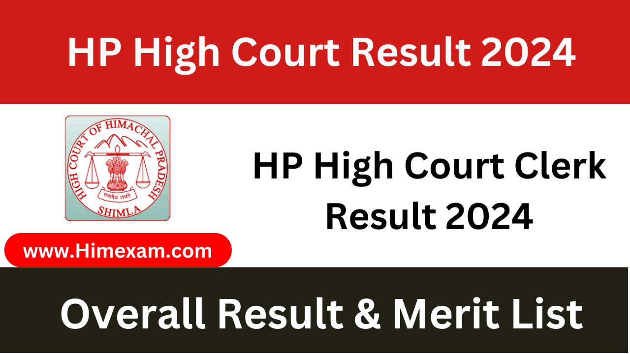 HP High Court Clerk Result 2024