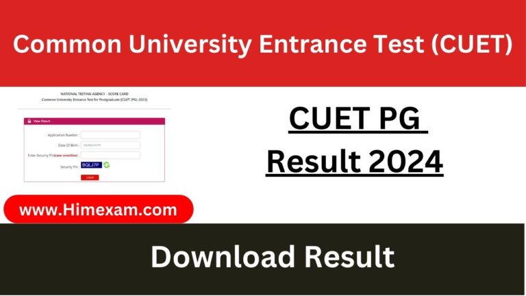 CUET PG Result 2024