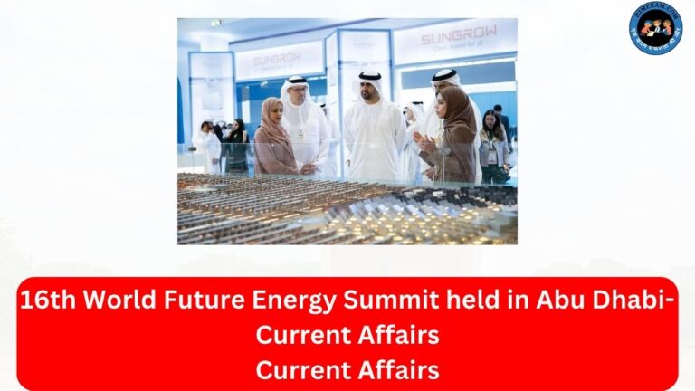 16th World Future Energy Summit held in Abu Dhabi