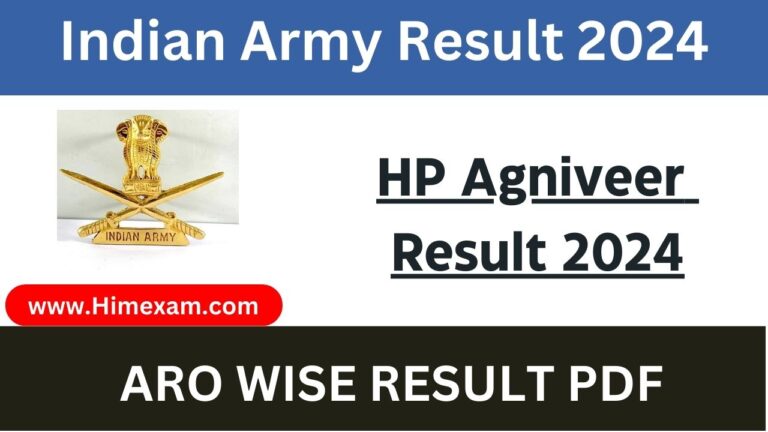 HP Agniveer Result 2024