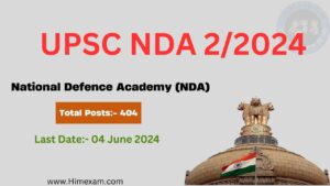 UPSC NDA 2/2024: Notification