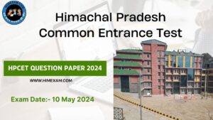 HPCET Question Paper Held On 10 May 2024-HPTU