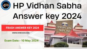 HP Vidhan Sabha Frash Answer key 2024
