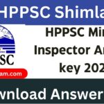 HPPSC Mining Inspector Answer key 2024
