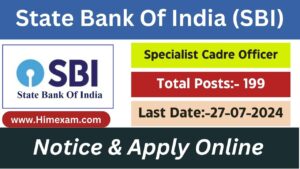 SBI Recruitment 2024 Notification OUT for Specialist Cadre Officer Posts