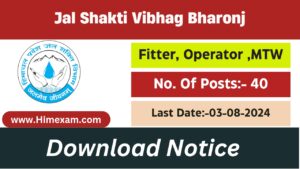 HP Jal Shakti Vibhag Division Bhoranj Recruitment 2024 Notification Out for Para Pump Operator ,Para Fitter & Multipurpose worker