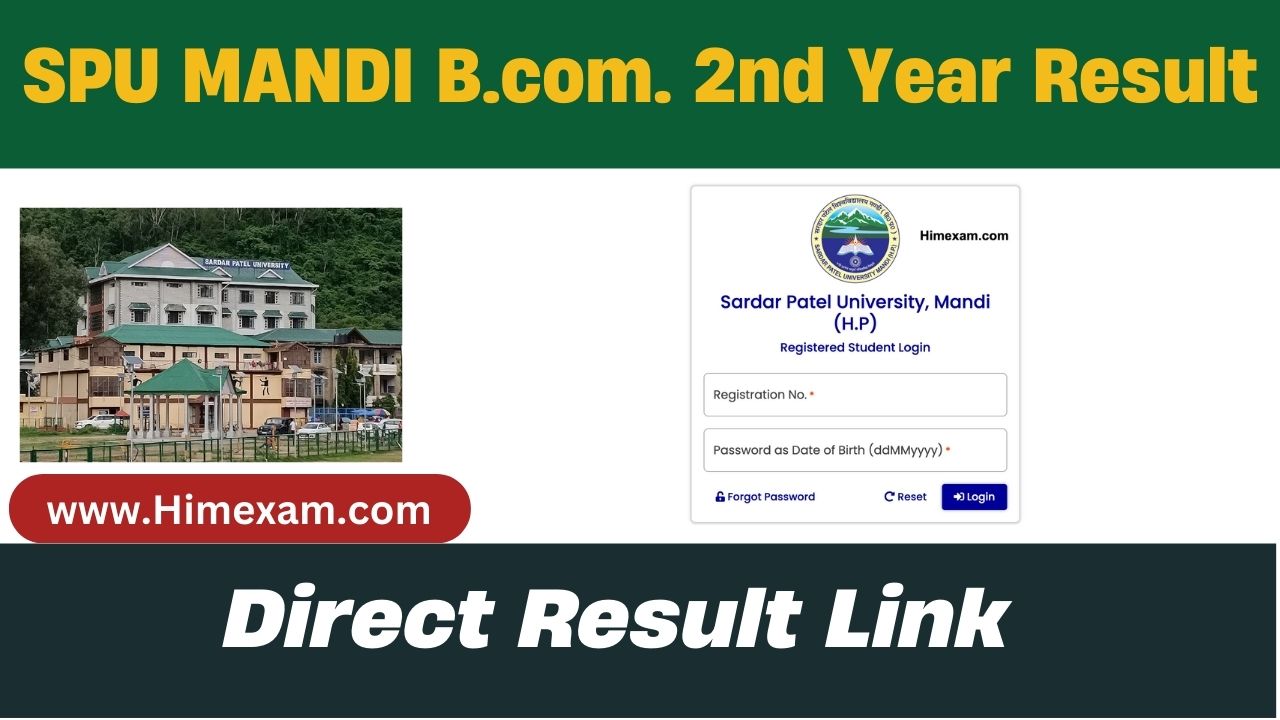 SPU Mandi B.com 2nd Year Result 2024