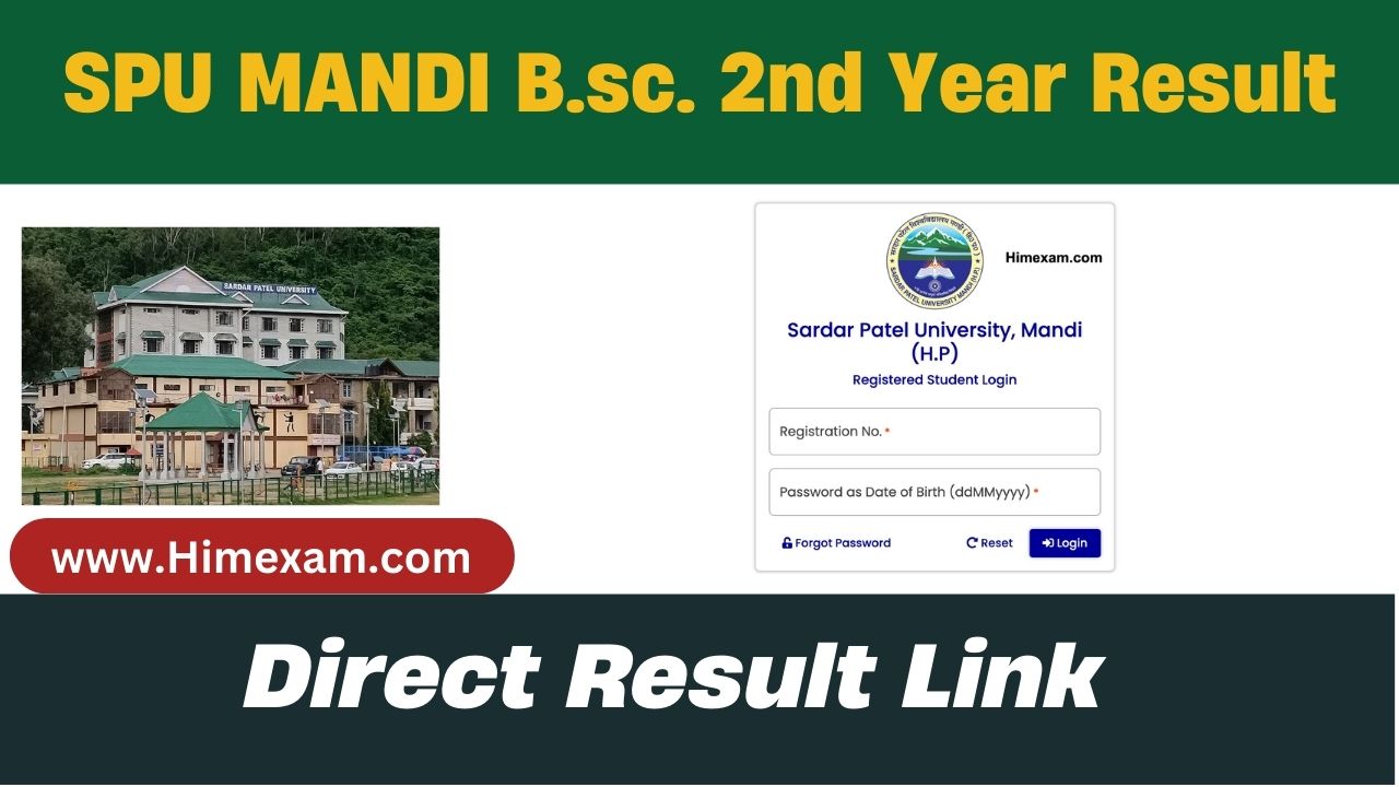 SPU Mandi B.sc 2nd Year Result 2024