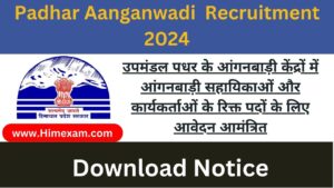 HP Padhar Mandi Anganwadi Worker Recruitment 2024 Notification Out For 05 Posts