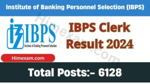 IBPS Clerk Result 2024