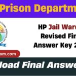 HP Jail Warder Revised Final Answer Key 2024