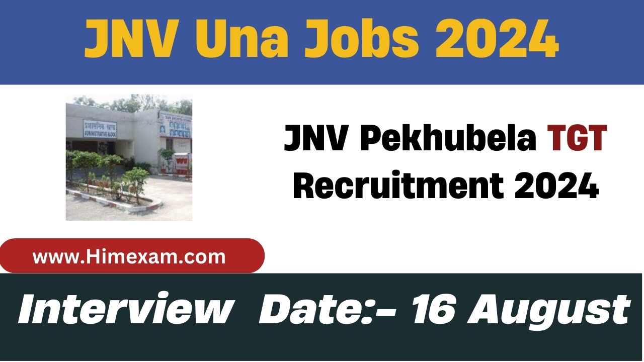 JNV Una TGT(CS) Recruitment 2024