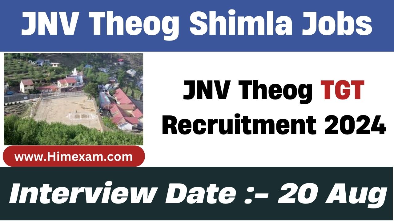 JNV Theog TGT(CS) Recruitment 2024