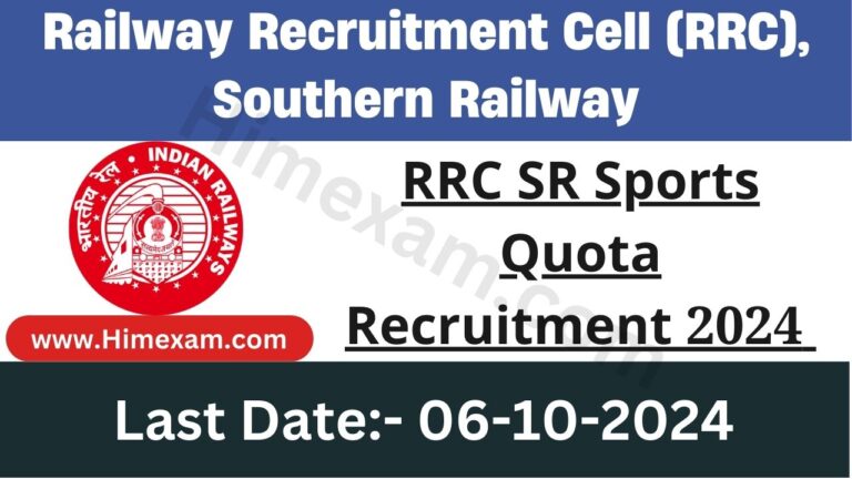 RRC SR Sports Quota Recruitment 2024 Notification Out For 67 Posts