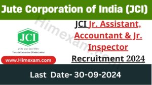 JCI Jr. Assistant, Accountant & Jr. Inspector Recruitment 2024 Notification Out For 90 Posts