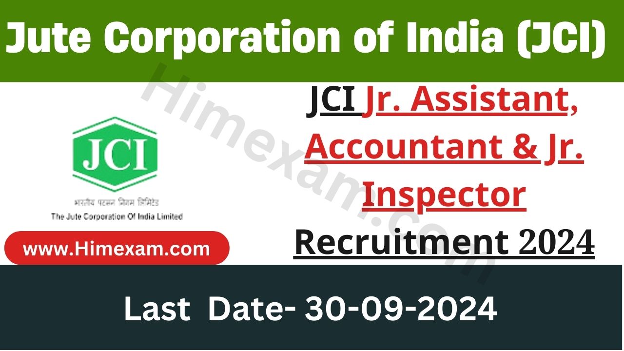 JCI Jr. Assistant, Accountant & Jr. Inspector Recruitment 2024 Notification Out For 90 Posts