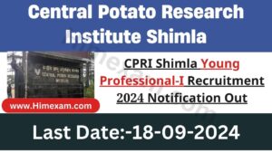 CPRI Shimla Young Professional-I Recruitment 2024 Notification Out