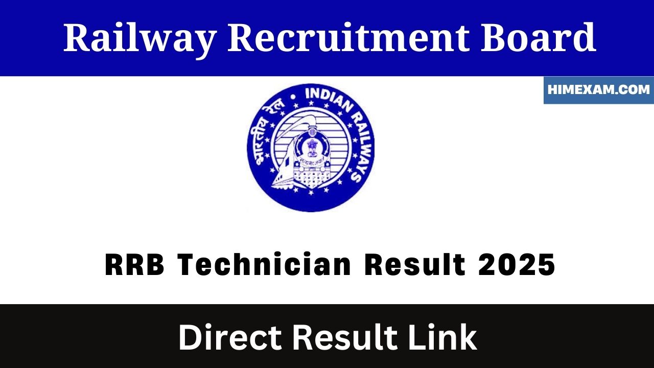 RRB Technician Result 2025