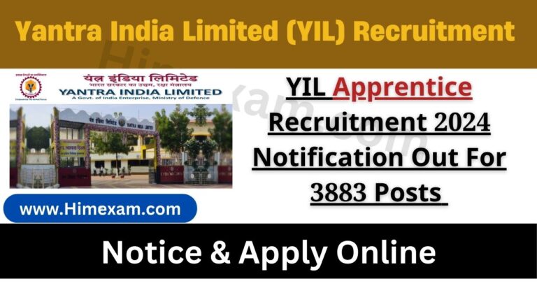 YIL Apprentice Recruitment 2024 Notification Out For 3883 Posts