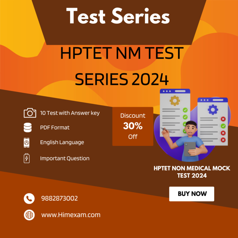 HPTET Non Medical Test Series 2024