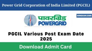 PGCIL Various Post Exam Date 2025