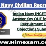 Indian Navy INCET 01/2024 Answer Key Out