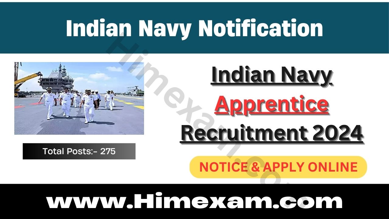 Indian Navy Apprentice Recruitment 2024