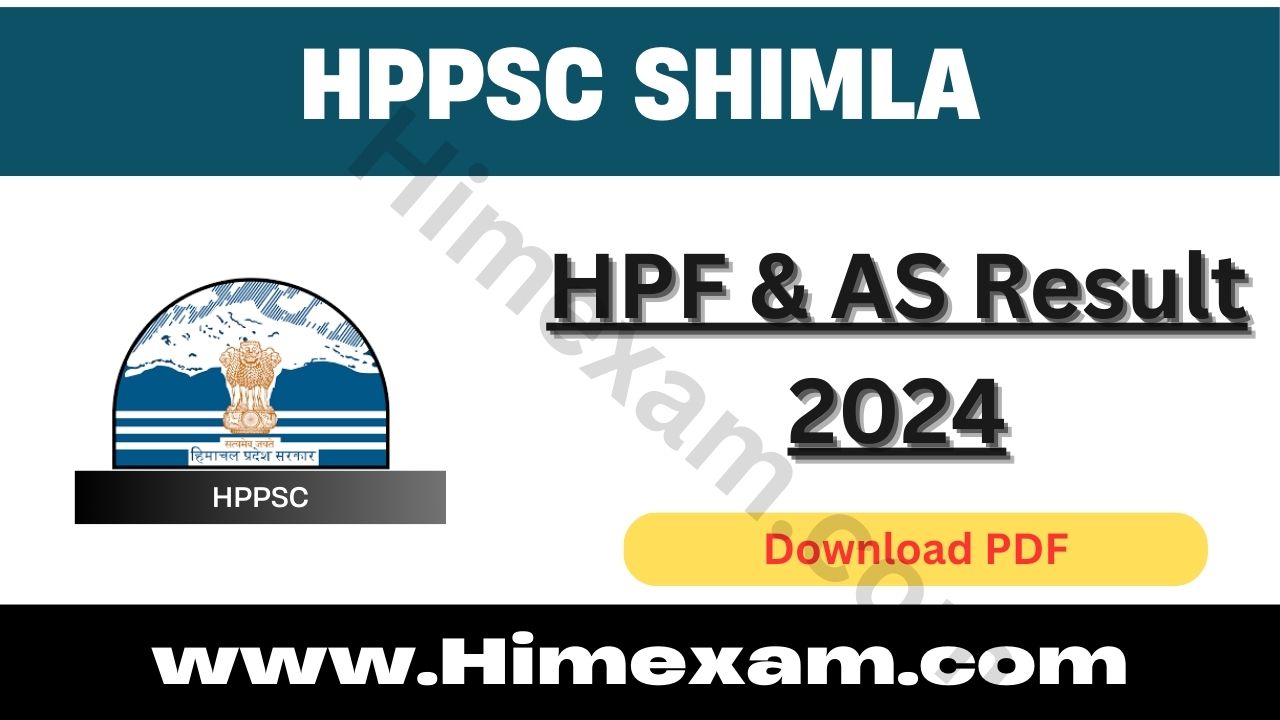 HPF & AS Result 2024